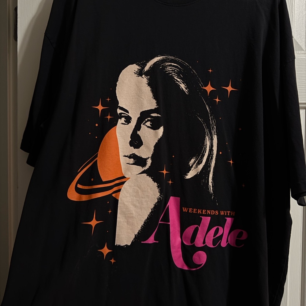 Weekends With Adele Black Graphic Short Sleeve Tee - image 1